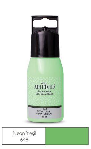 Artdeco Neon Boyutlu Boya 60ml Neon Yeşil 648