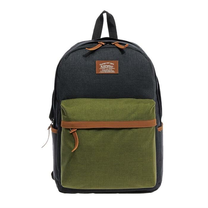 Kaukko Keten Sırt Çantası Siyah-Haki K1073
