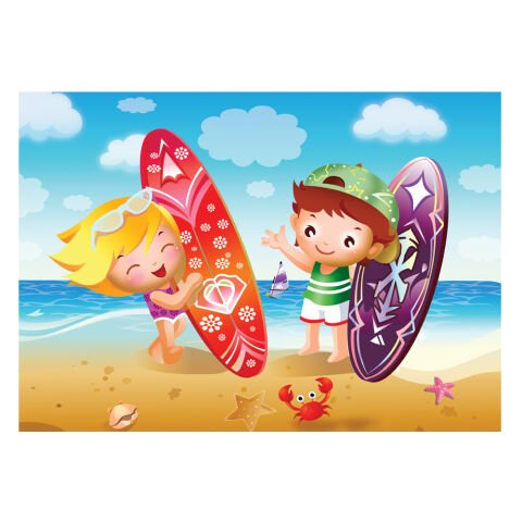 Keskin Color 23.5x33.5cm Plaj 100 Parça Puzzle