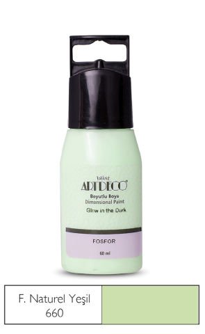 Artdeco Fosforlu Boyutlu Boya 60ml Naturel Yeşil  660
