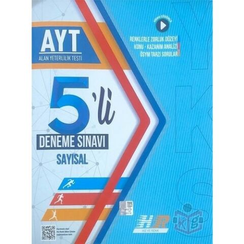 Hız ve Renk Yayınları AYT Sayısal 5'li Deneme