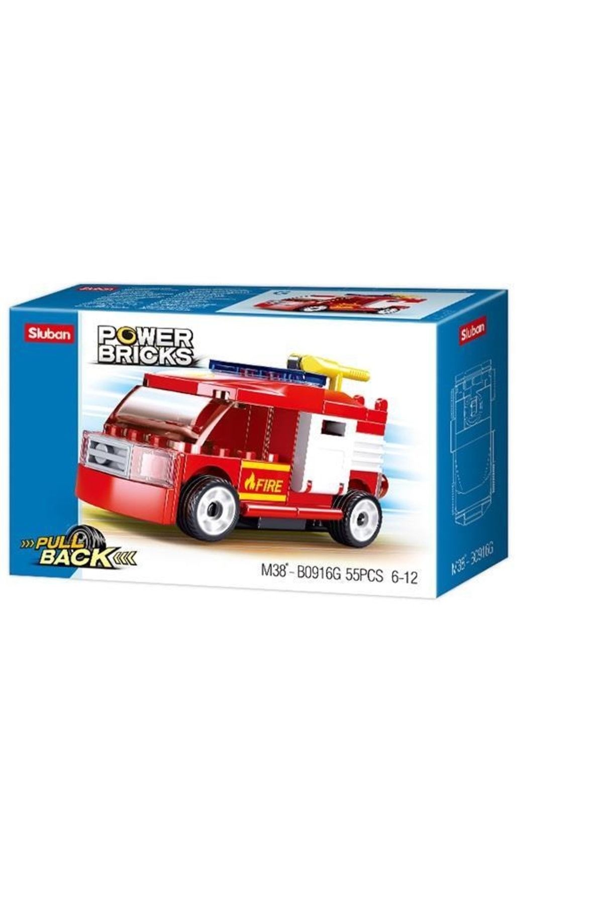 Lego 055 Parça Power Bricks Itfaiye