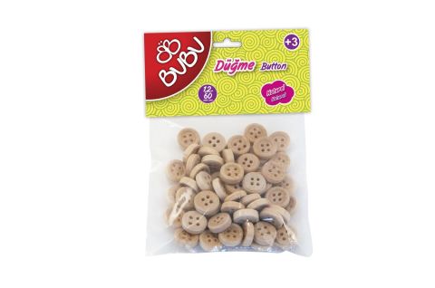 Bu-Bu Düğme 60 Adet 1,2 Cm HS006