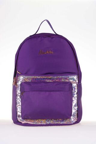Magical Okul Çantası 41x31x18 Pullu Mor (k1356)