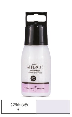 Artdeco Simli Boyutlu Boya 60ml Gökkuşağı 701
