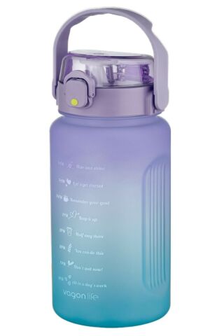 Vagonlife 2213 1500ml Pipetli/pipetsiz Kullanım Çift Renk Softtouch Motivasyon Matarası