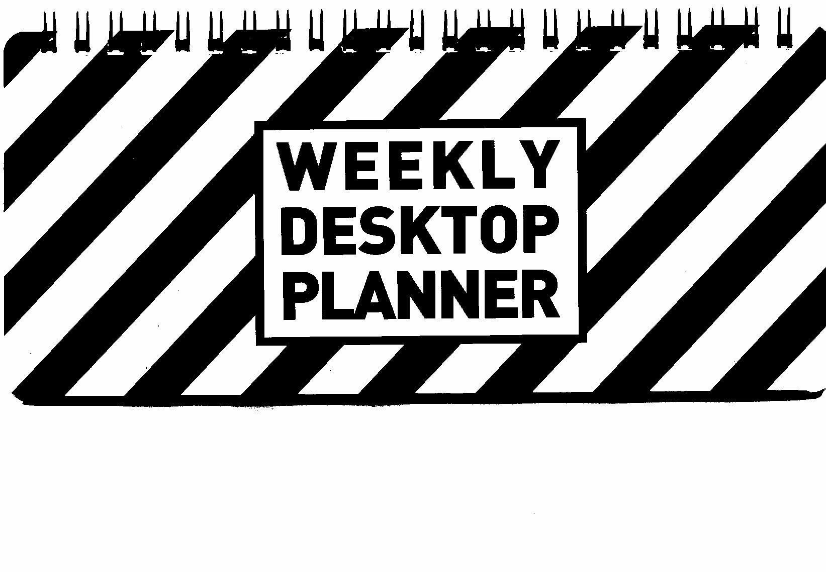 Keskin Color Container Weekly Desktop Spiralli Haftalık Planner