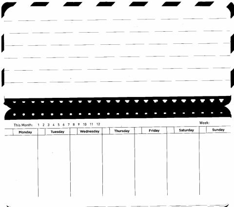 Keskin Color Container Weekly Desktop Spiralli Haftalık Planner