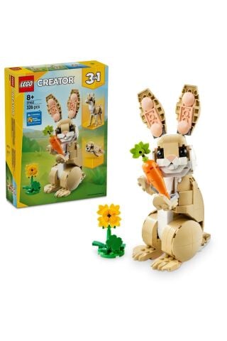 ® Creator 3’ü 1 Arada Sevimli Tavşan 31162 - 8+ Yaratıcı Oyuncak Yapım Seti (326 Parça)