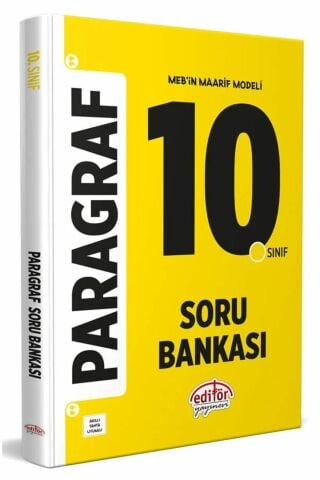 Editör 2025-2026 Güncel Yeni Editör 10. Sınıf Paragraf Soru Bankası