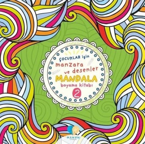Mor Elma - Mor Elma Çocuklar İçin Manzara ve Desenler Mandala Boyama Kitabı 2