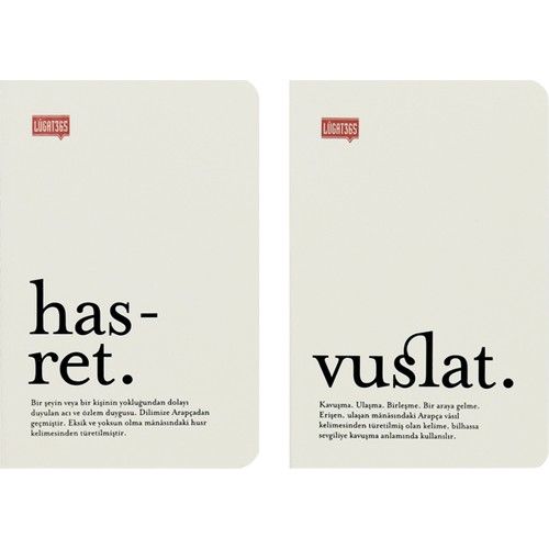 Keskin Color Lugat365 9*13 İkili Cep Defter-Hasret&Vuslat