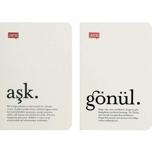 Keskin Color Lugat365 9*13 İkili Cep Defter-Aşk&Gönül