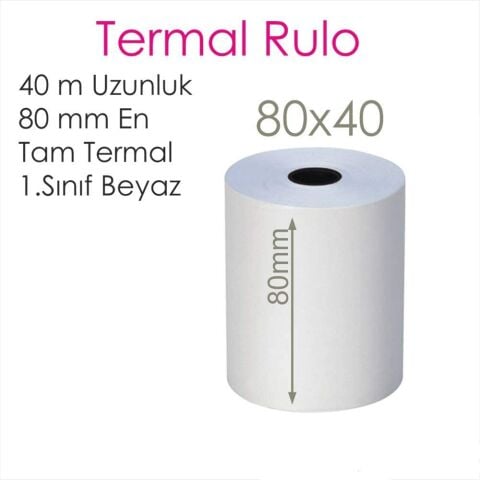 Stilo 80x40MT Termal Rulo