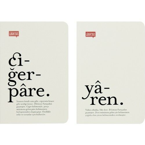 Keskin Color Lugat365 9*13 İkili Cep Defter-Ciğerpare&Yaren