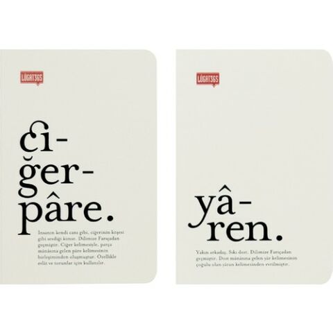 Keskin Color Lugat365 9*13 İkili Cep Defter-Ciğerpare&Yaren