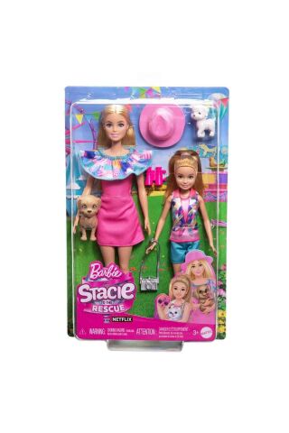 & Stacie To The Rescue Barbie ve Stacie Kız Kardeşler İkili Set | HRM09