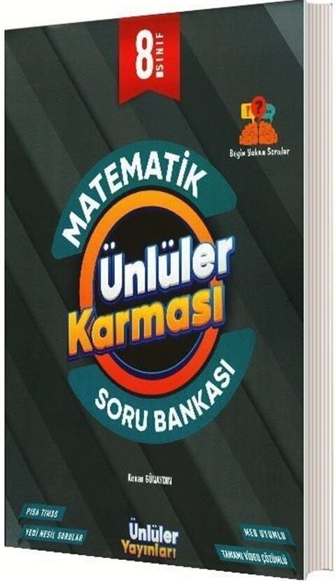 Ünlüler Yayınları Ünlüler Karması 8. Sınıf Matematik Soru Bankası
