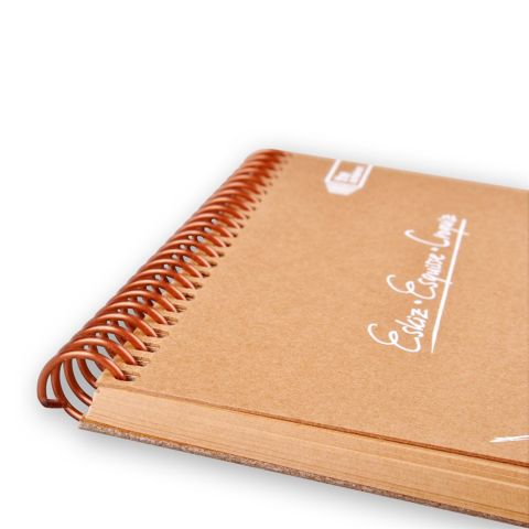 Keskin Color Container A4 Kraft Üstten Spiralli 50 Yaprak Esguisse Eskiz Defteri