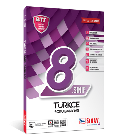 Sınav Yayınları 8. Sınıf LGS Türkçe Soru Bankası