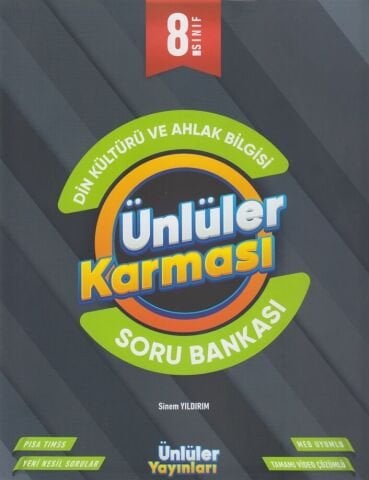 Ünlüler Yayınları Ünlüler Yayınları 8. Sınıf Din Kültürü ve Ahlak Bilgisi Soru Bankası