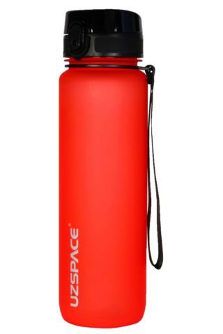3038 Kırmızı Büyük Boy 28 cm 1000 ml 1 litre Su Matarası Bpa Koku Sızdırma Yok 3038 Kırmızı