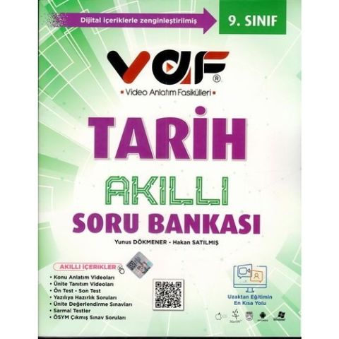 Vaf Yayınları 9. Sınıf Tarih Akıllı Soru Bankası