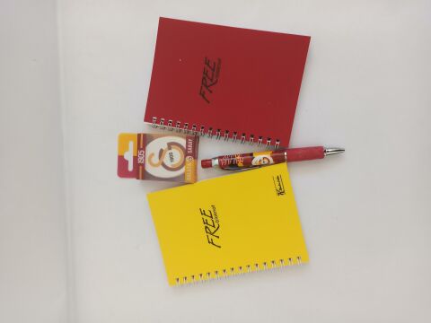 Keskin Color 2 Adet A6 Bloknot 1 Adet Galatasaray Silgi 1 Adet Galatarasaray Uçlu Kalem