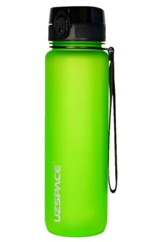 3038 Yeşil Büyük Boy 28 cm 1000 ml 1 litre Su Matarası Bpa Koku Sızdırma Yok 3038 Yeşil