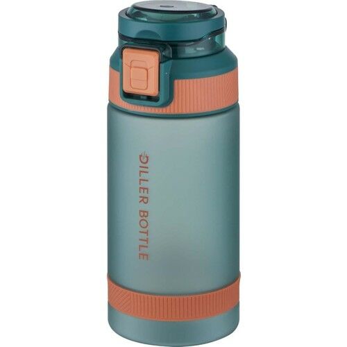Diller DB016 580ml Yeşil Rahat Içim -Pipetsiz- Taşıma Kulplu Tritan Su Matarası Softtouch