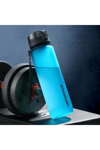 3038 Mavi Büyük Boy 28 cm 1000 ml 1 litre Su Matarası Bpa Koku Sızdırma Yok 3038 Mavi
