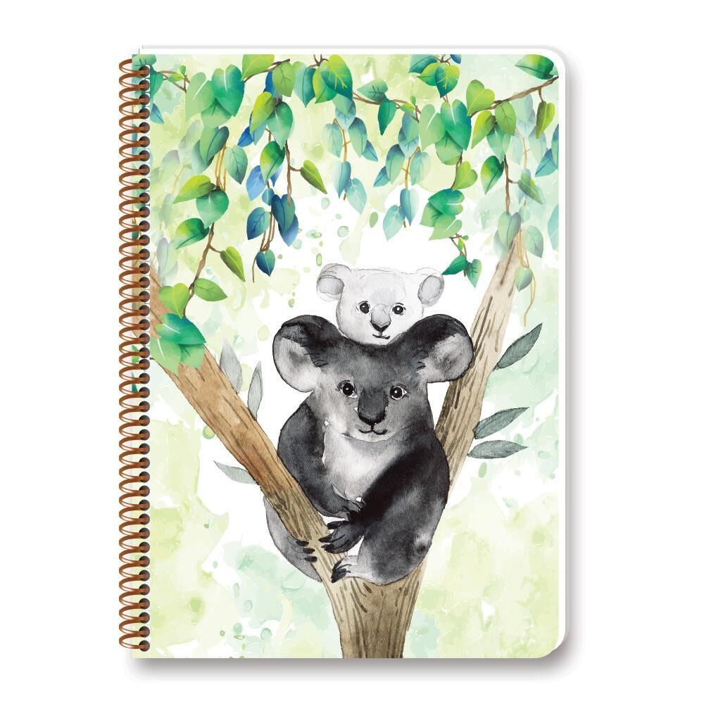 Keskin Color A4 Bambu Plastik Kapak 100 Yaprak Kareli Spiralli Defter