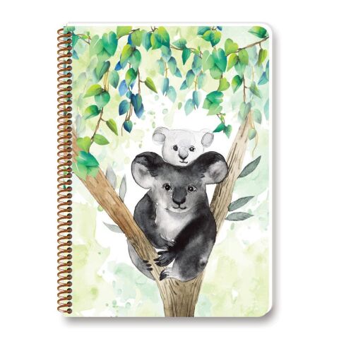 Keskin Color A4 Bambu Plastik Kapak 100 Yaprak Kareli Spiralli Defter