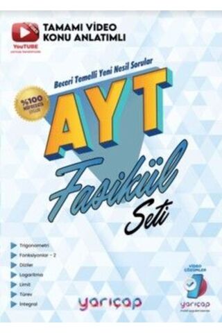 Yarı Çap Yks Ayt Trigonometri, Logaritma, Diziler, Limit, Türev, Integral Fonksiyonlar Seti