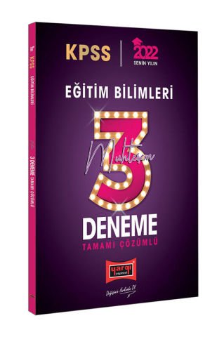 Yargı Yayınları 2022 KPSS Eğitim Bilimleri Tamamı Çözümlü Muhteşem 3 Deneme