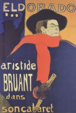 Floria Henri de Toulouse Lautrec Eldorado Aristide Bruant A6 Sert Kapak Ciltli Defter