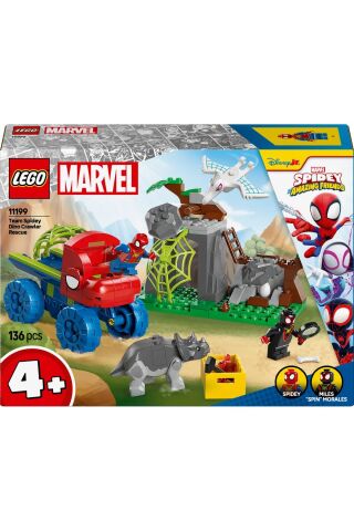 ® Marvel Spidey Ekibi Dinozor Kamyonlu Kurtarma 11199 - 4+ Yaratıcı Oyuncak Yapım Seti (136 Pr)