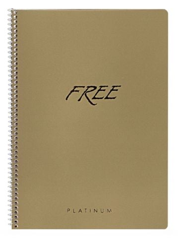 Keskin Color Free Platinum A5 80 Yaprak Çizgisiz Plastik Kapak Spiralli Defter