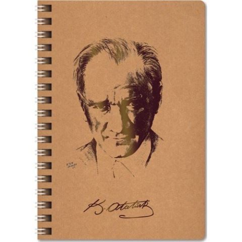 Keskin Color Funky Atatürk 16.5x22.5 Sert Kapak 100 Yaprak Kareli Defter