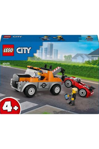 ® City Çekici Kamyon ve Spor Araba Tamiri 60435 - 4+ Yaratıcı Oyuncak Yapım Seti (101 Parça)