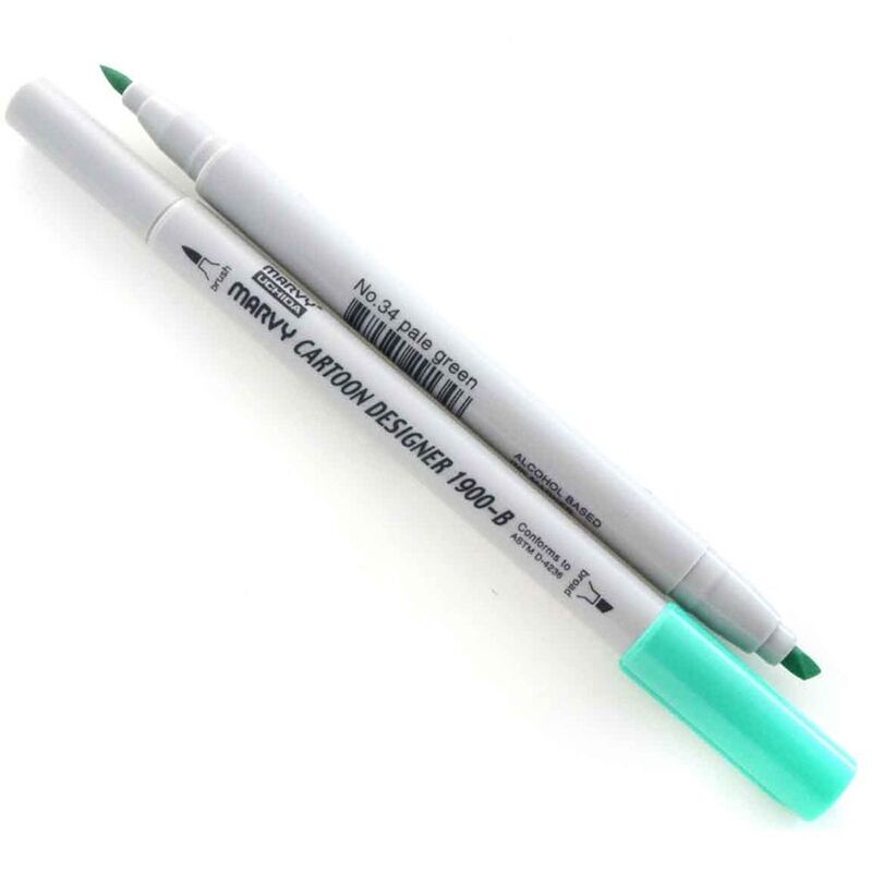Marvy Uchida Grafi̇k Markör Kalemi̇ Pale Green No:34