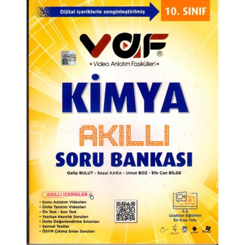 Vaf Yayınları 10. Sınıf Kimya Akıllı Soru Bankası