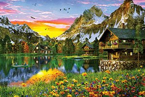 Ks Games Alpi̇na Lake 4000 Parça Puzzle