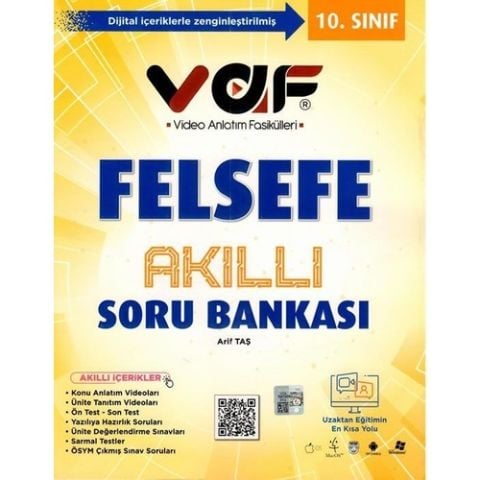 Vaf Yayınları 10. Sınıf Felsefe Akıllı Soru Bankası