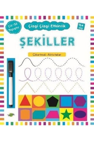 Şekiller + 4 Yaş Çizgi Çizgi Etkinlik