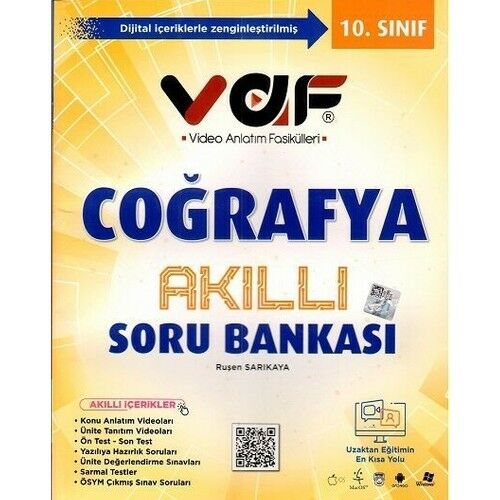 Vaf Yayınları 10. Sınıf Coğrafya Akıllı Soru Bankası