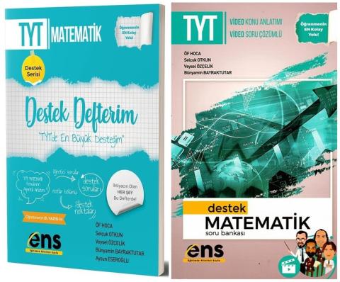 Ens Yayıncılık TYT Matematik Soru Bankası + TYT Matematik Destek Defterim Seti