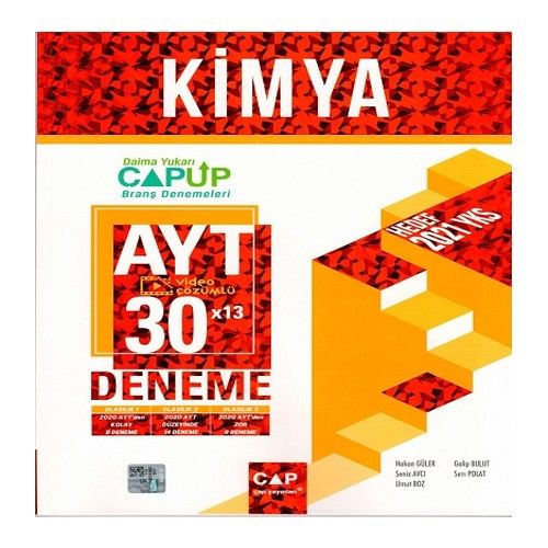 Çap Yayınları AYT Kimya 30 x 13 Up Deneme
