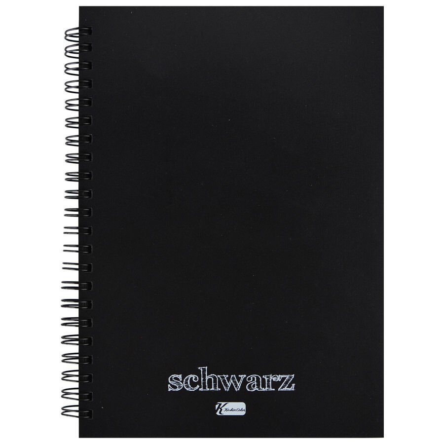 Keskin Color Schwarz 14x20cm Spiralli 60 Yaprak  Siyah Defter