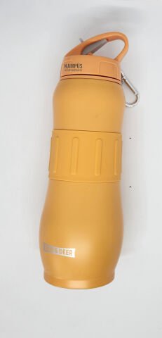 Bear&Dear Soft Turuncu Renk 830ML Pipetsiz Çelik Matara